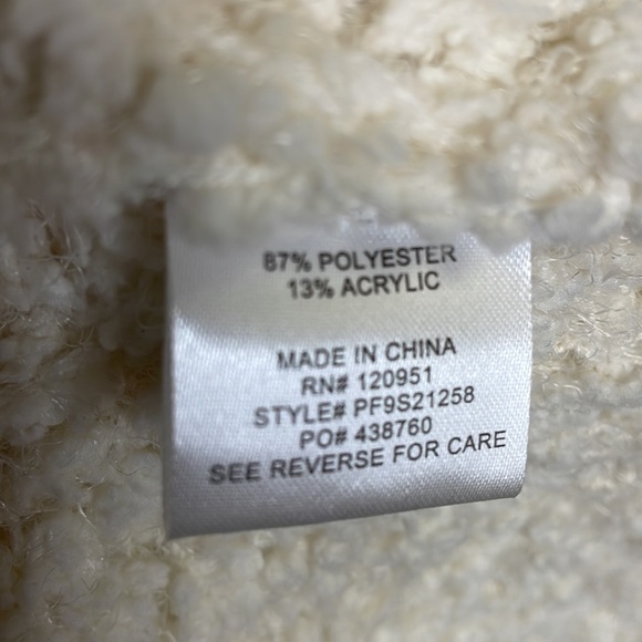 Pink Rose Ivory Soft Popcorn Cowl Neck Sweater - Picture 6 of 6